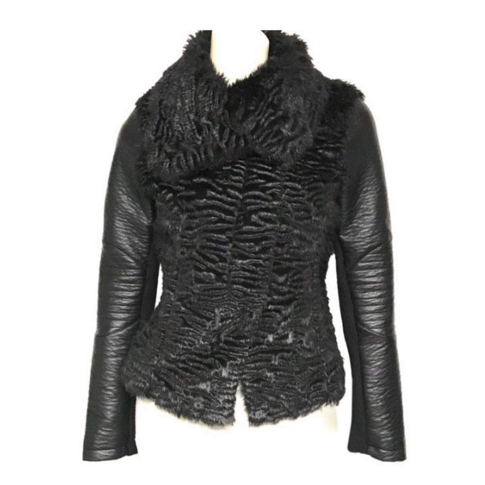 Guess Faux Fur Leather Jacket